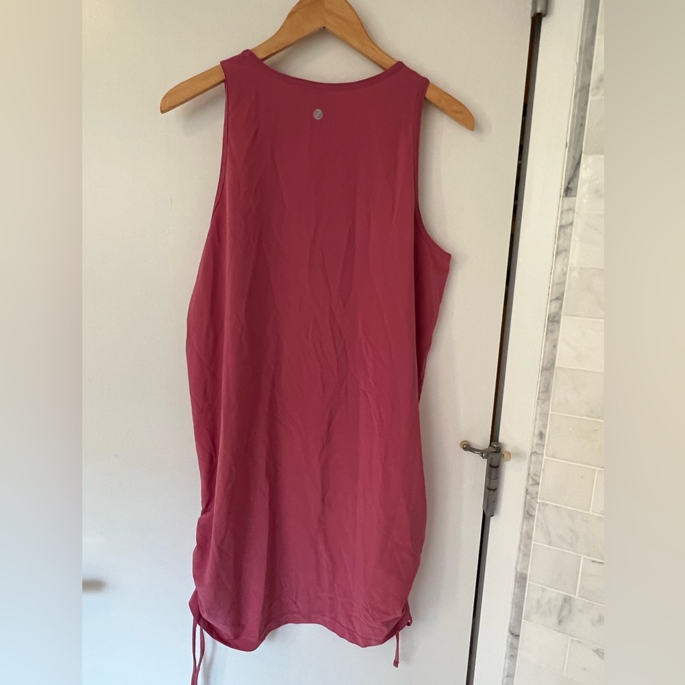Zella Black Tank Top Dress with Side Ties - Picture 2 of 6